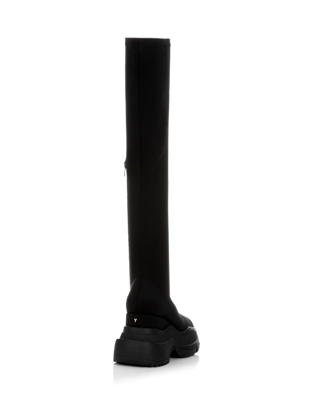 TOKYO BLACK MID SNEAKER LONG BOOTS - Image 3