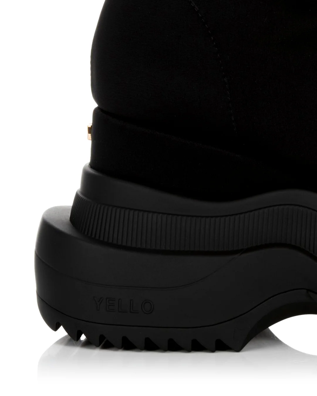 TOKYO BLACK MID SNEAKER LONG BOOTS - Image 5