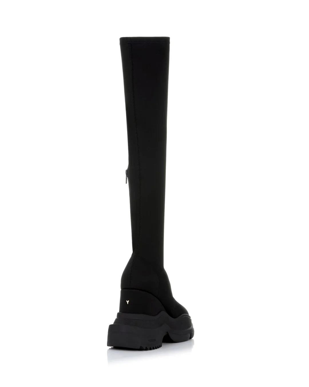 TOKYO BLACK DOUBLE SNEAKER LONG BOOTS - Image 3
